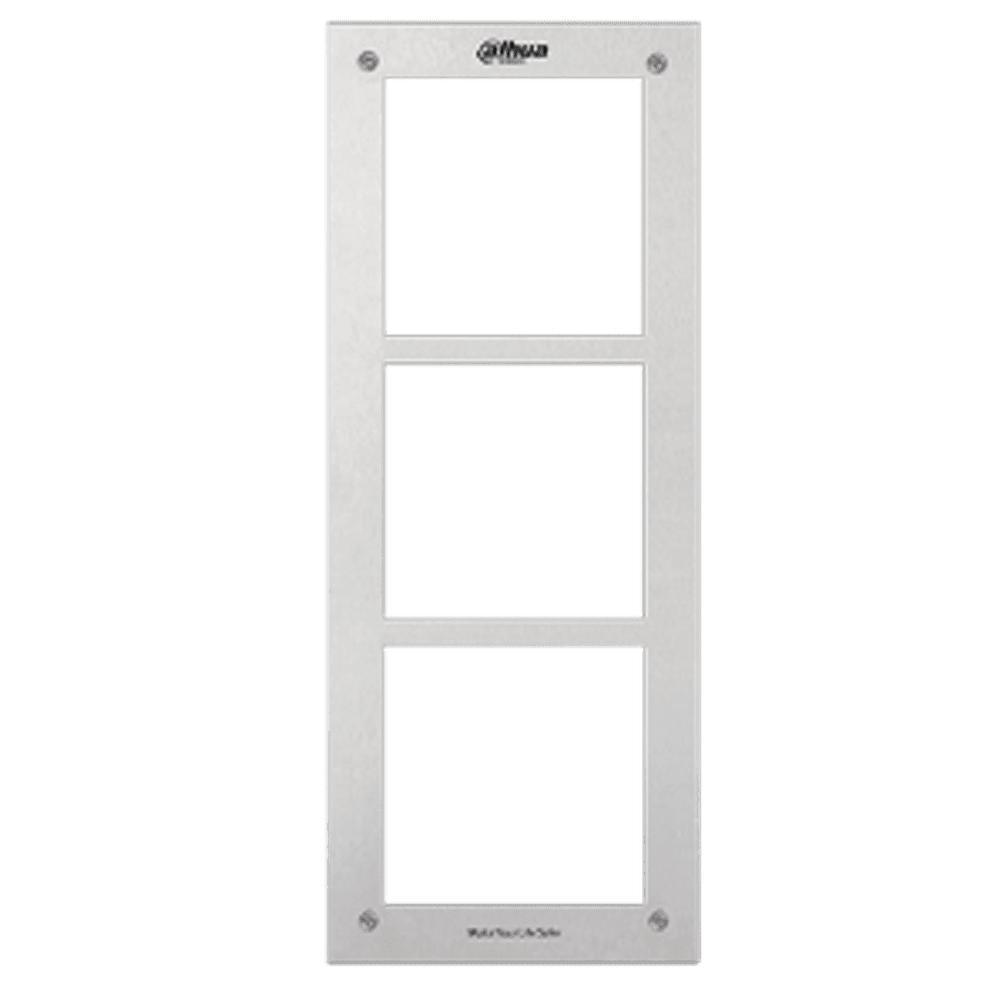 Изображения товара DHI-VTOF003 - Металлическая рамка для 3-х модулей панели VTO2000A-C(B/F/K/R)