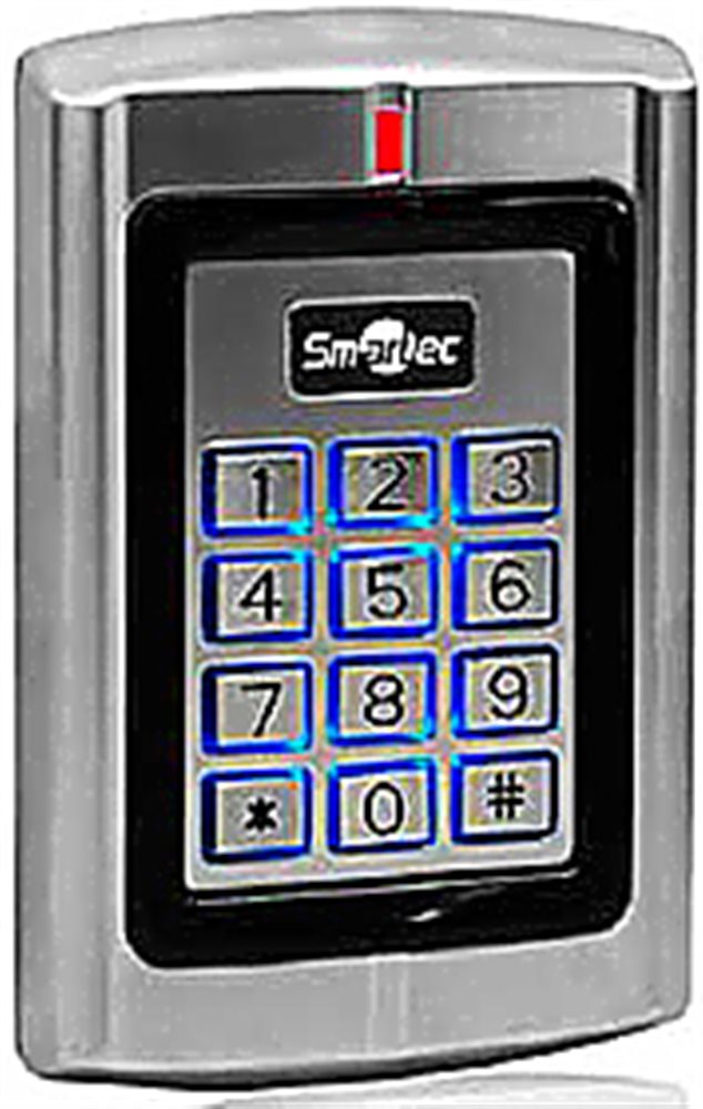 Изображения товара ST-SC141EHK - Автономный контроллер Smartec со встроенными считывателем EM+HID Prox и клавиатурой, Wiegand-вход/выход, карта или ПИН / карта и ПИН: память на 2000+100 пользователей, дальность 3 - 6 см, 125 кГц