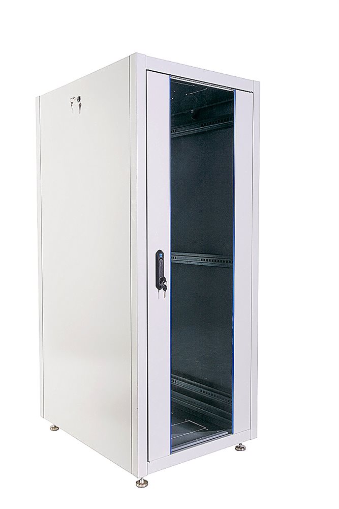 Изображения товара ШТК-Э-30.6.6-13АА - Шкаф телекоммуникационный напольный ЭКОНОМ 30U (600 × 600) дверь стекло, дверь металл (2 места)