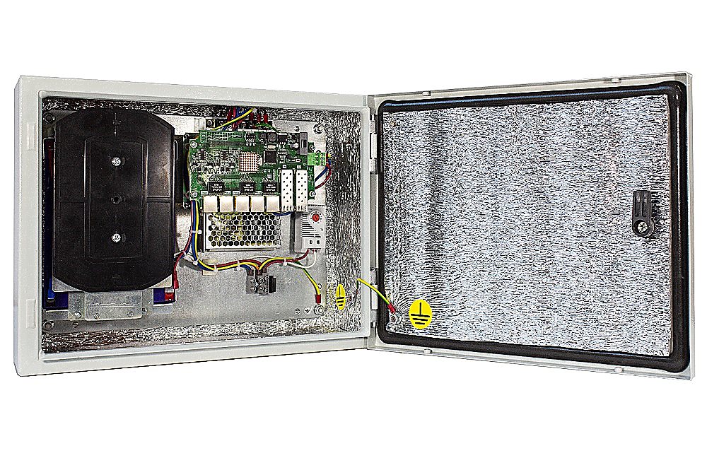 Изображения товара Релион-SW-М-2G-4Poe+/240W - Коммутатор 4 порта 10/100 Base-Tx PoE+, 2 порта SFP 1000 Base-Fx