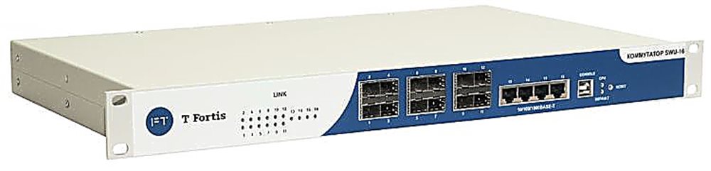 Изображения товара SWU-16T - Коммутатор Tfortis; 12 портов 1000Base-X (SFP) и 4 порта 10/100/1000Base-T (RJ-45)