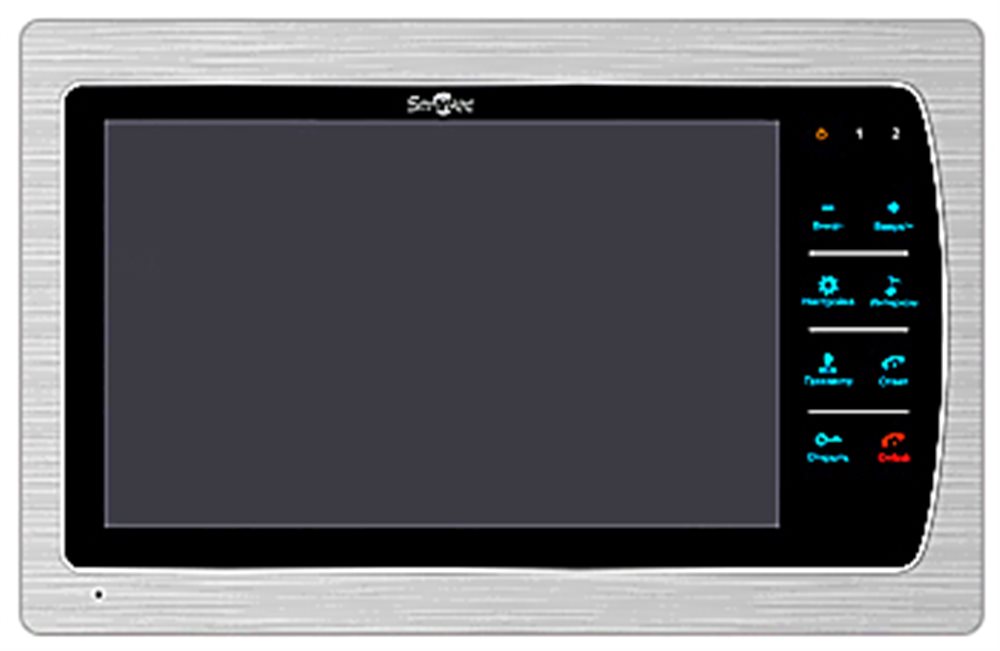 Изображения товара ST-MS310M-SL - Монитор видеодомофона Smartec 10", 4-х проводная линия связи, поддержка 2-х панелей вызова, 3 доп
