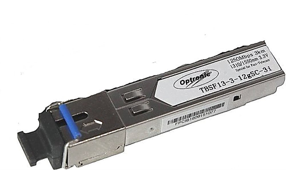 Изображения товара TBSF-13-3-12gSC-3i1310 - Tfortis SFP-Модуль оптический, одномодовый индустриальный; SC; до 3 км; 1.25 Гбит/с; 1310TX