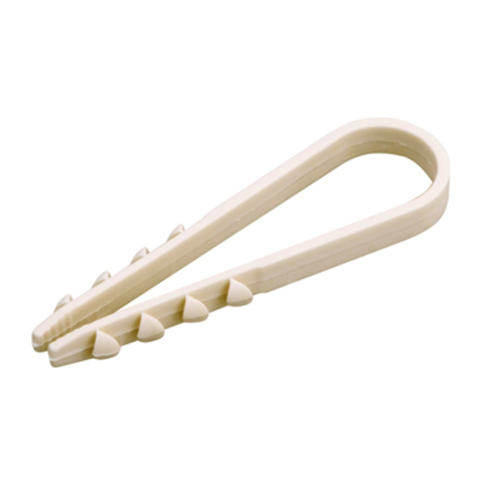 Изображения товара 07-4502 - Дюбель-хомут нейлоновый 11-18 мм, белый, упаковка 100 шт., Rexant