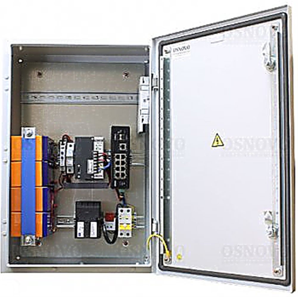 Изображения товара OS-46TB1(SW-60812/I) - Уличный коммутатор с термостабилизацией и резервным питанием на базе уличной станции OSNOVO OS-46TB1