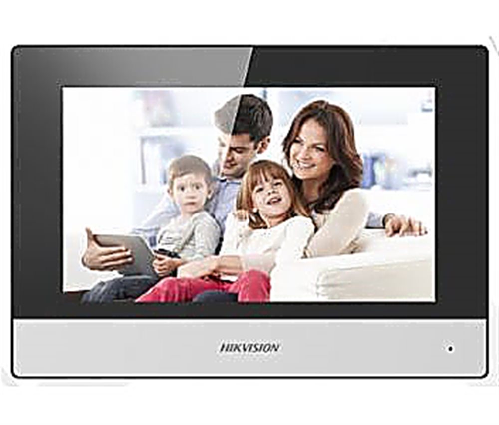 Изображения товара DS-KH6320-WTE1 - 7" IP видеодомофон с WI-FI, цветной TFT LCD экран с разрешением 1024*600; встроенные микрофон и динамик
