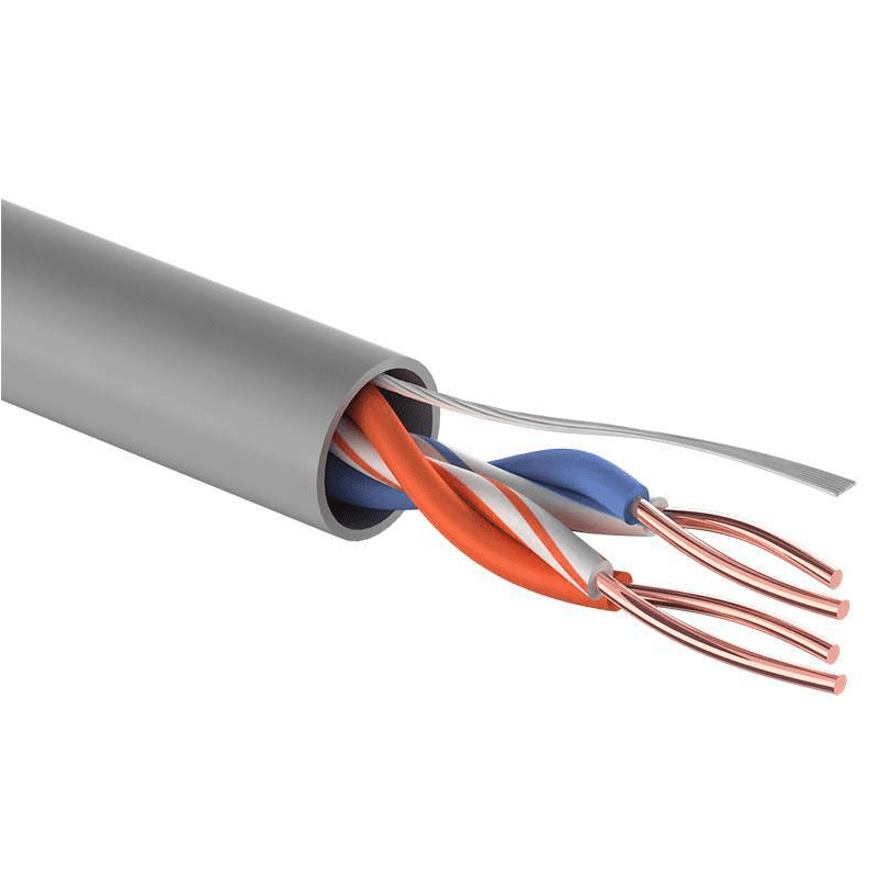 Изображения товара 01-0023 - Кабель витая пара REXANT UTP 2PR 24AWG, CAT5e, 305 м, серый