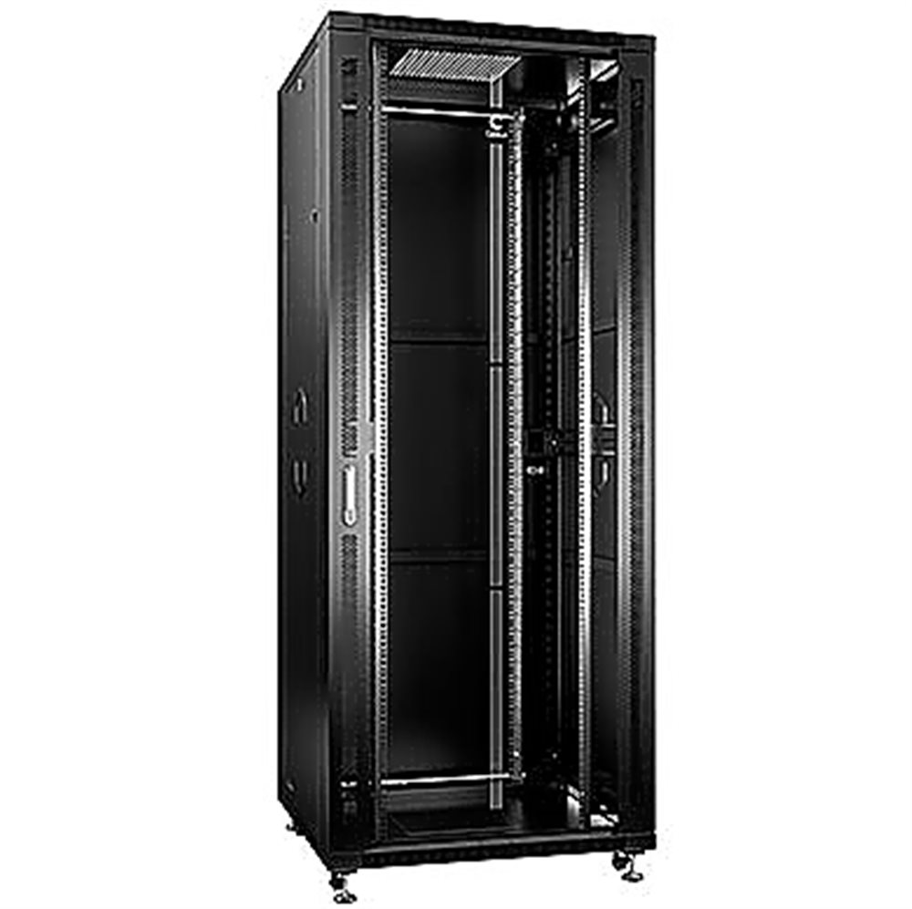 Изображения товара Cabeus ND-05C-42U80/100-BK - Шкаф монтажный телекоммуникационный 19" напольный для распределительного и серверного оборудования 42U 800x1000x2055mm (ШхГ