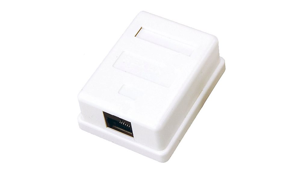 Изображения товара 03-0121 - Розетка компьютерная REXANT 1-порт RJ-45 (8P8C), cat 5e, внешняя (1 шт)