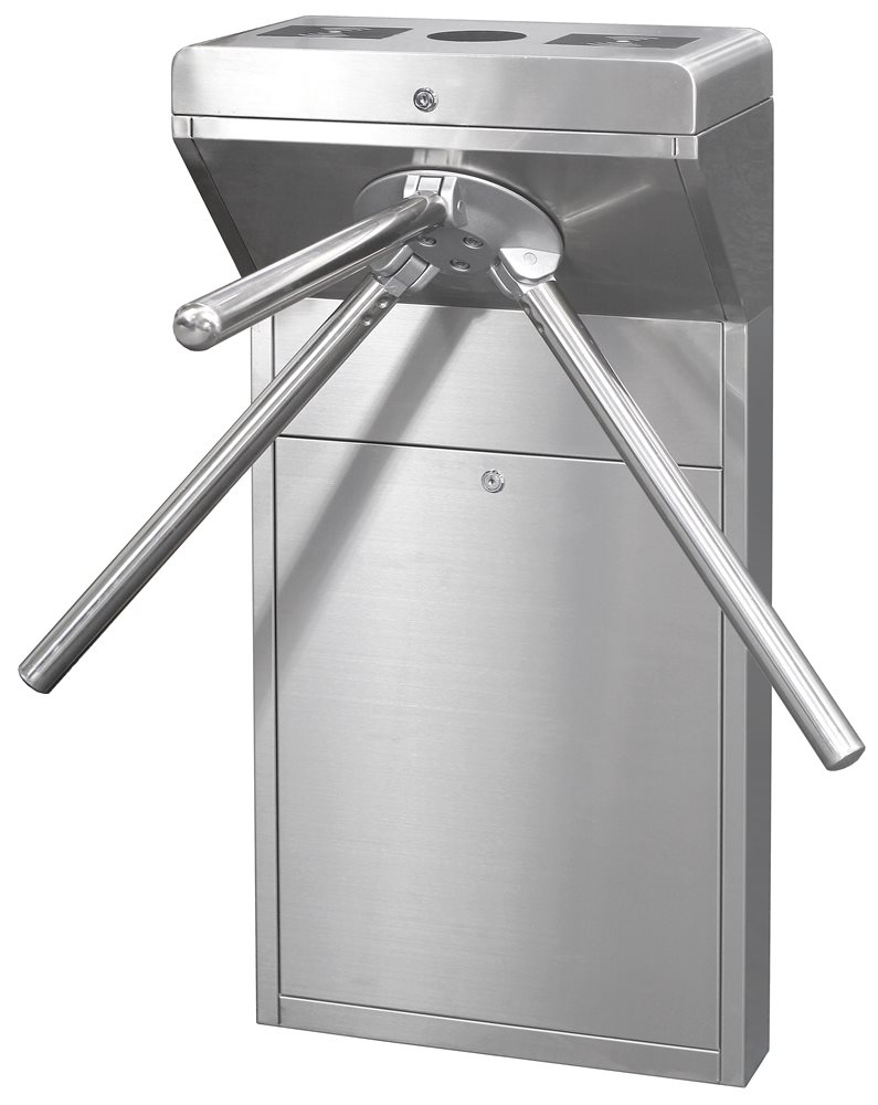 Изображения товара ST-TS010 - Трехштанговый турникет электромеханический, нержавеющая сталь, индикаторы прохода, автоматическая система антипаники